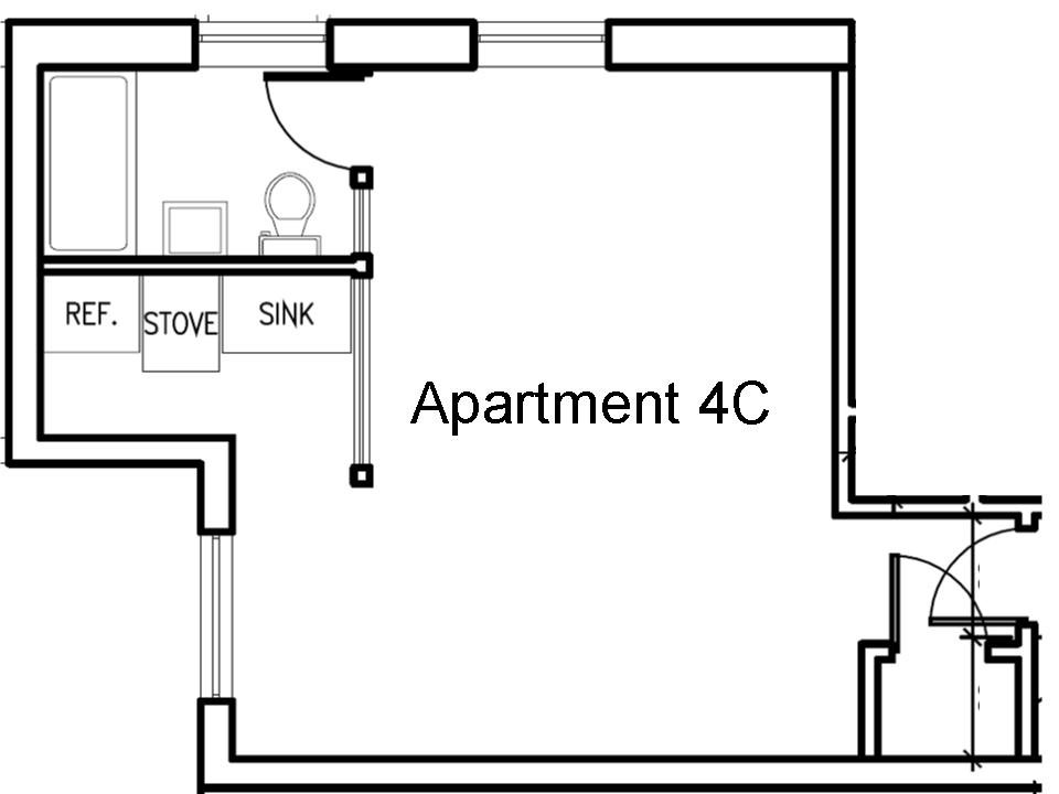 Apartment 4C floor plan